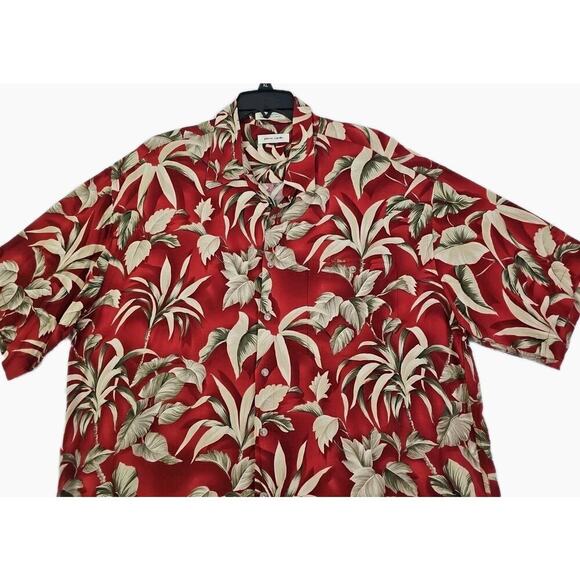 Pierre Cardin~Men's Size XL~Brown Hawaiian Shirt Rayon Short Sleeve Floral Prnt. - Picture 10 of 10